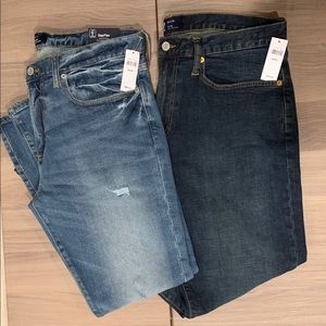 Two pairs of Men’s Gap Jeans
